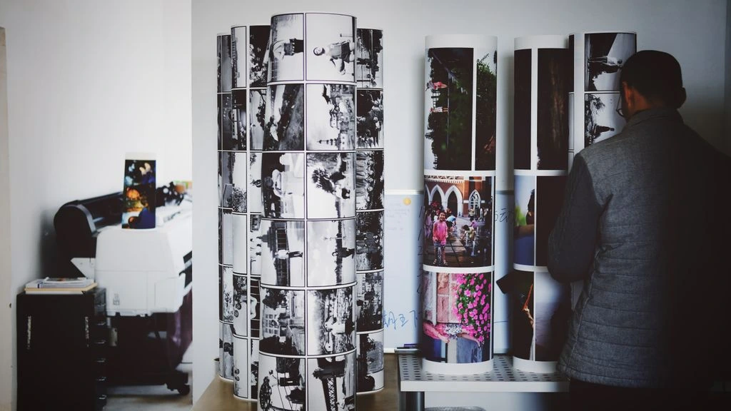 Natural light on the studio's worktable at 38 Bowery.